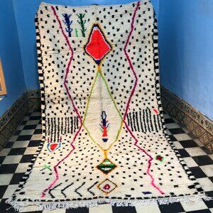 Authentic Moroccan Berber Rug - 8'.2"x4'.9" - Wool carpet